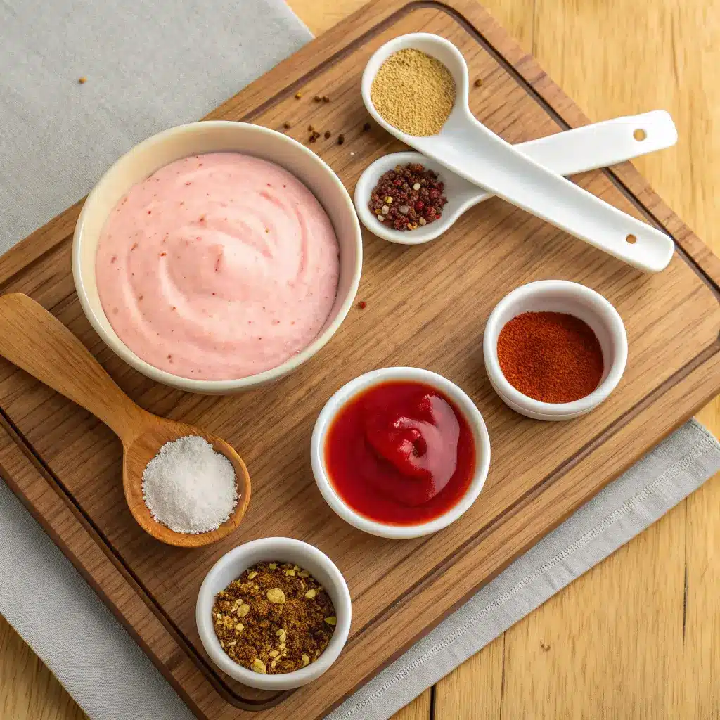 Pink Salad Dressing Recipe – Creamy, Tangy, and Delicious 9 Pink Salad Dressing Ingredients