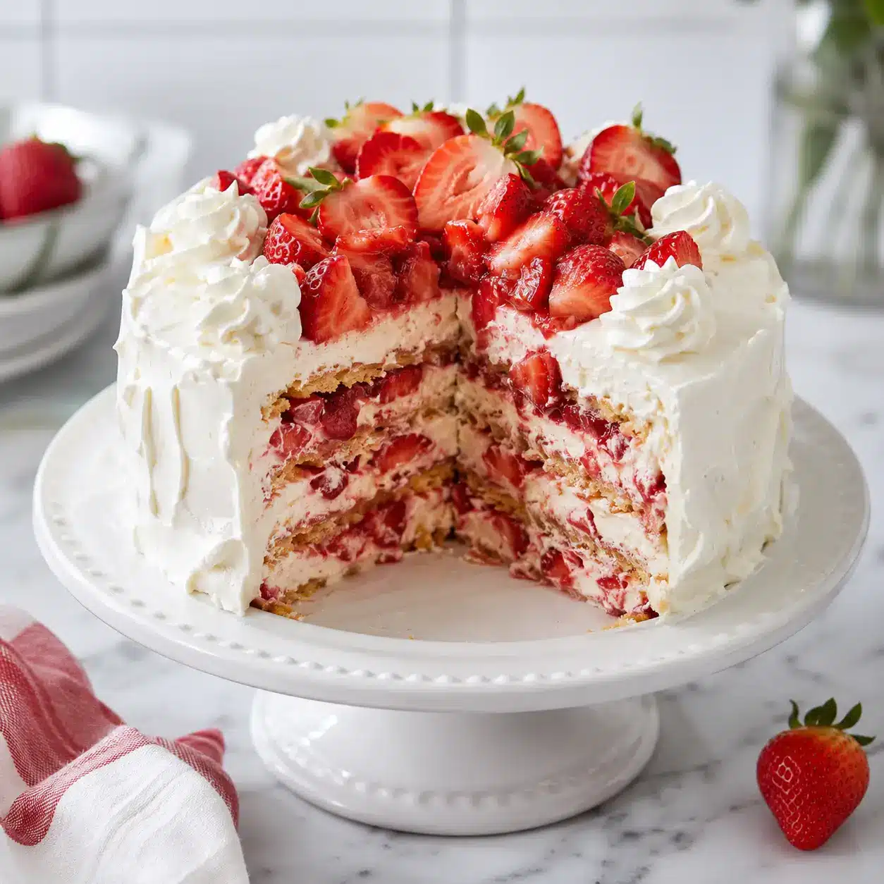 Strawberry Icebox Cake: An Easy No-Bake Dessert Everyone Loves